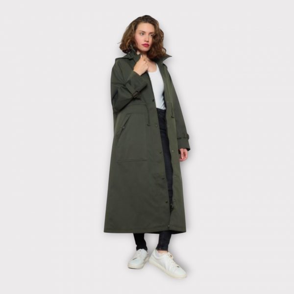 ABBIE TRENCH LONG À CAPUCHE