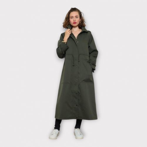 ABBIE TRENCH LONG À CAPUCHE