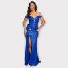 BLANDINE ROBE LONGUE À PAILLETTES À ÉPAULES DÉNUDÉES