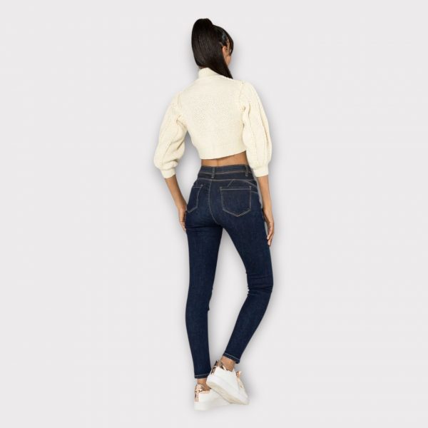 PRISCA JEAN PUSH UP TAILLE HAUTE STRETCH SLIM