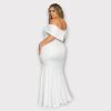 MARCHE ROBE LONGUE À PAILLETTES À ÉPAULES DÉNUDÉES