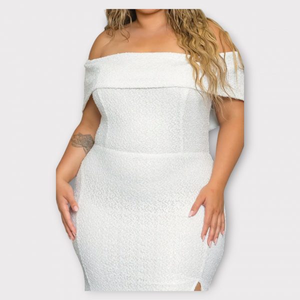 MARCHE ROBE LONGUE À PAILLETTES À ÉPAULES DÉNUDÉES