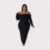 NOEMI ROBE EXTENSIBLE À ÉPAULES DENUSÉES PLUS