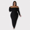 NOEMI ROBE EXTENSIBLE À ÉPAULES DENUSÉES PLUS