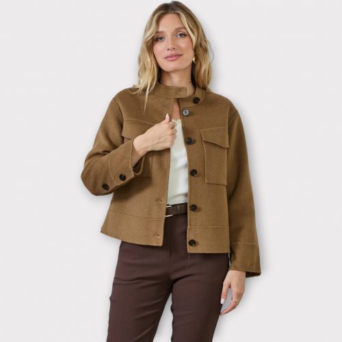 PAOLA MANTEAU COURT EN LAINE