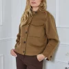 PAOLA MANTEAU COURT EN LAINE