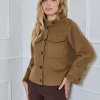 PAOLA MANTEAU COURT EN LAINE