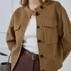 PAOLA MANTEAU COURT EN LAINE