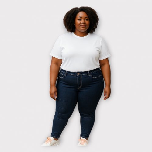PRISCA JEAN PUSH UP TAILLE HAUTE STRETCH SLIM