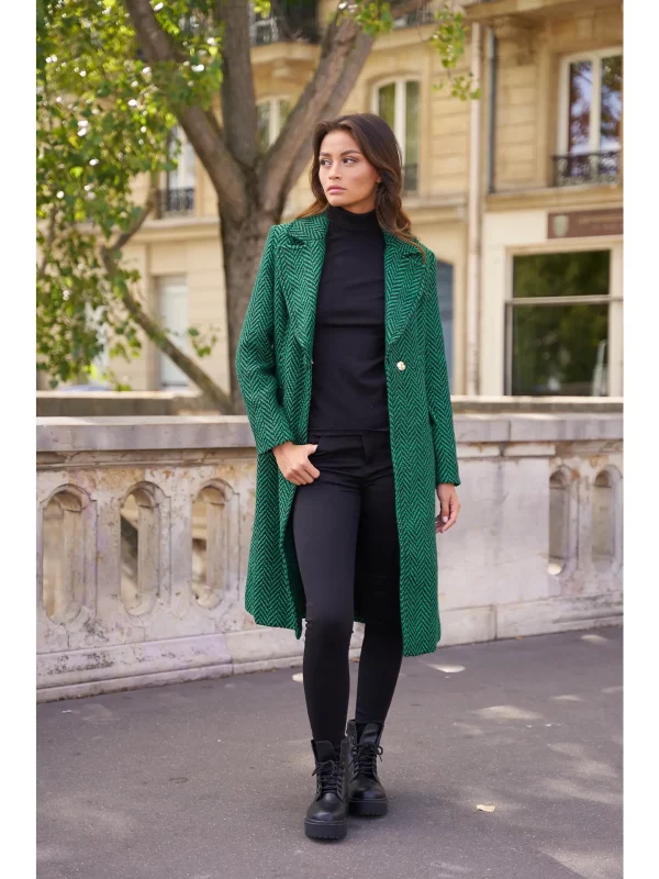 STELLA MANTEAU CINTRÉ IMPRIMÉ ZÈBRE