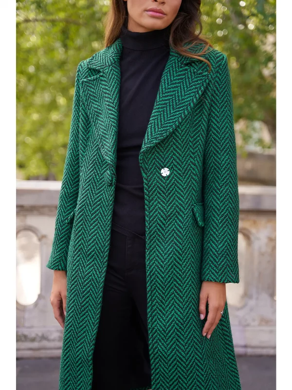 EDWIGE MANTEAU CINTRÉ IMPRIMÉ ZÈBRE