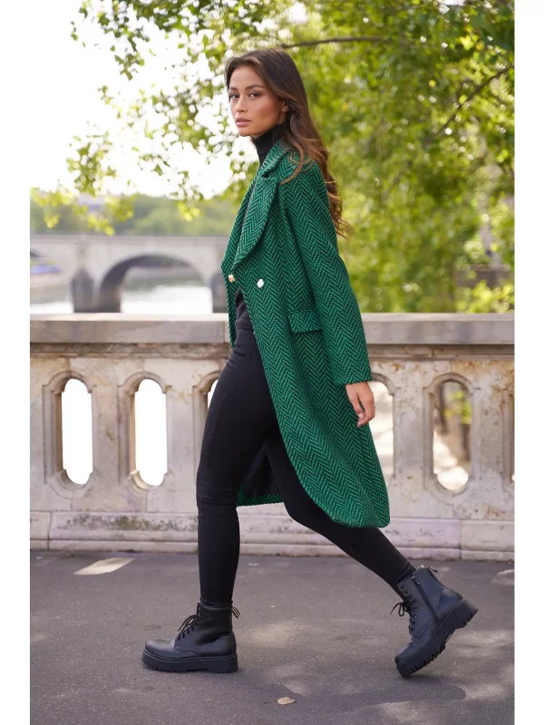 STELLA MANTEAU CINTRÉ IMPRIMÉ ZÈBRE