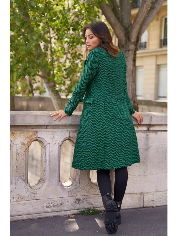 STELLA MANTEAU CINTRÉ IMPRIMÉ ZÈBRE