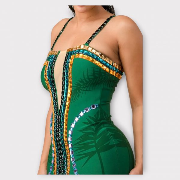 THAIS MINI-ROBE À BANDAGE AVEC DETAILS EN STRASS