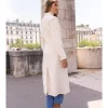 ZELIA VESTE MANTEAU LONG CROISÉE CINTRÉE