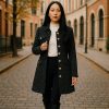 VICTORIA MANTEAU LONG VIVIENNE TWEED