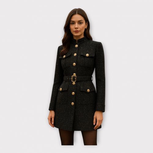 VICTORIA MANTEAU LONG VIVIENNE TWEED