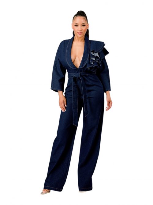 JANE COMBINAISON EN JEAN FONCÉ