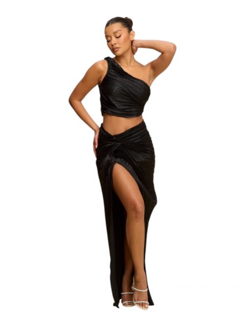 JEANE ENSEMBLE JUPE PLISSÉE MÉTALLIQUE