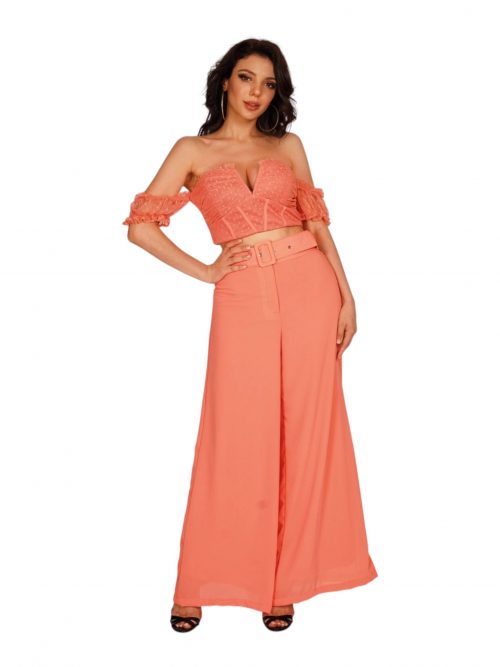 KIM ENSEMBLE HAUT ET PANTALON UNI