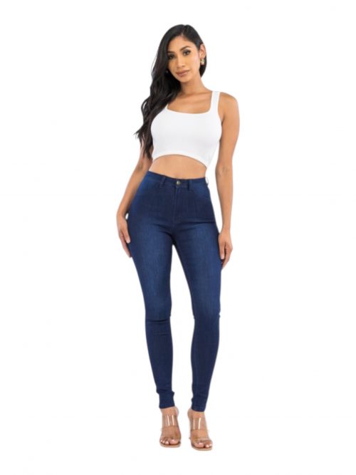 LILY JEAN SKINNY STRETCH TAILLE HAUTE DÉLAVÉE FONCÉE