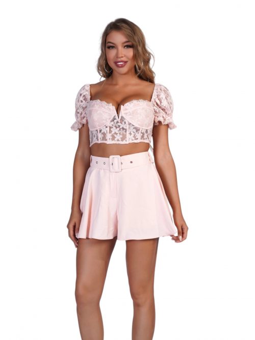 ROSA ENSEMBLE HAUT ET SHORT COURT