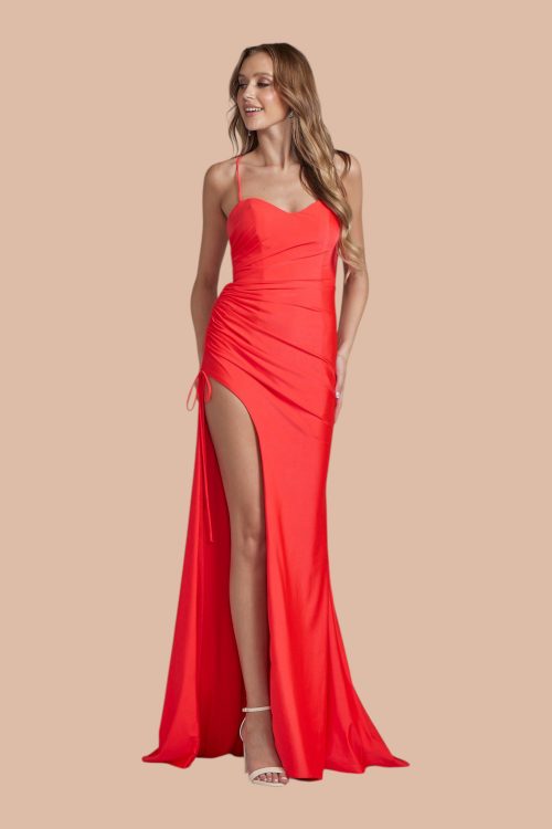 Edith Robe longue silhouette trompette